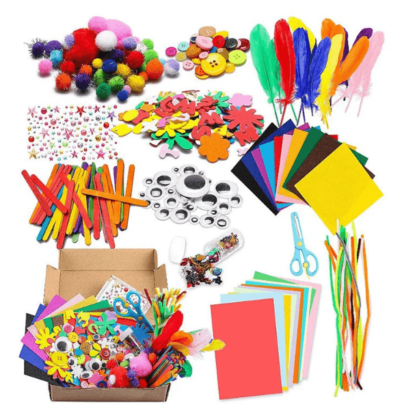 THNREXU DIY Colorful Plush Sticks Wool Pompoms Kit – Unleash Your Creativity! - araxla