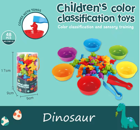 Montessori Rainbow Counting Bears - Color Recognition & Math Learning Toy - araxla