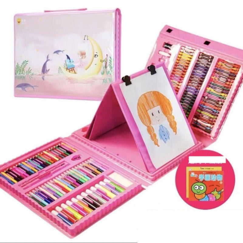 208-Piece Art Set for Kids – Complete Drawing, Painting & Craft Kit