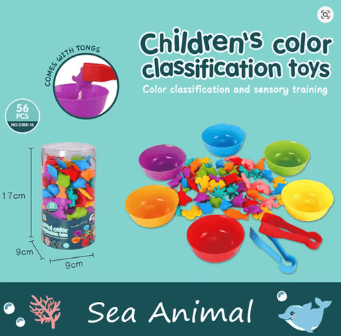 Montessori Rainbow Counting Bears - Color Recognition & Math Learning Toy - araxla