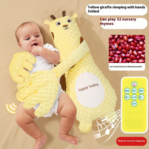 💤 Multi-Functional Baby Hug Pillow – Soothing Music & Safe Sleep