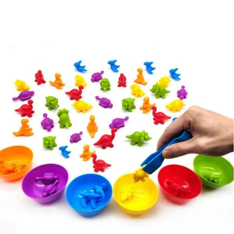 Montessori Rainbow Counting Bears - Color Recognition & Math Learning Toy - araxla