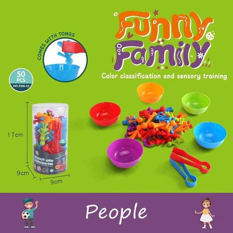 Montessori Rainbow Counting Bears - Color Recognition & Math Learning Toy - araxla