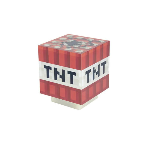 Minecraft TNT Block Light - Official Game Sounds, Handheld LED Night Light, Gaming Room Decor - araxla