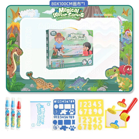 Magic Water Doodle Mat 100x80cm - Kids Educational Toy - araxla
