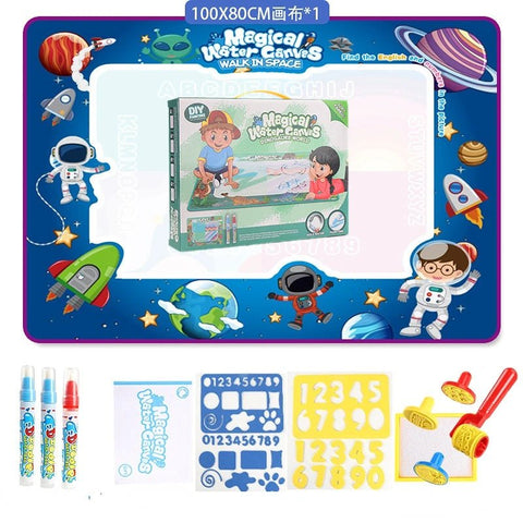 Magic Water Doodle Mat 100x80cm - Kids Educational Toy - araxla