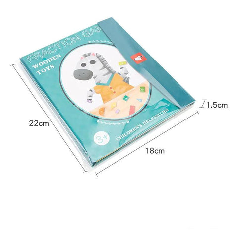 Children's Magnetic Fraction Learning Set - Interactive Math Toy for Kids - araxla