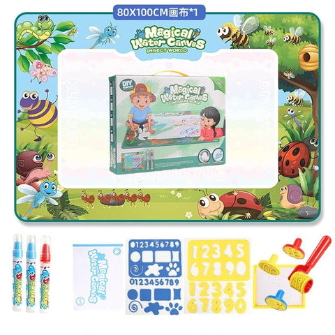 Magic Water Doodle Mat 100x80cm - Kids Educational Toy - araxla
