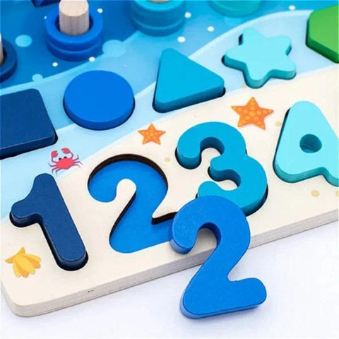 Montessori Math Learning Toy - Magnetic Fishing Game for Early Math Skills - araxla