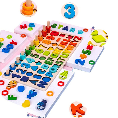 Montessori Math Learning Toy - Magnetic Fishing Game for Early Math Skills - araxla