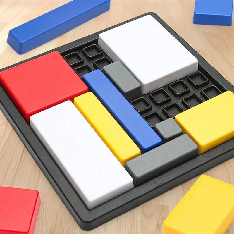 Brain Teaser Puzzle Game - Educational Logic Blocks for Kids 6+ - araxla