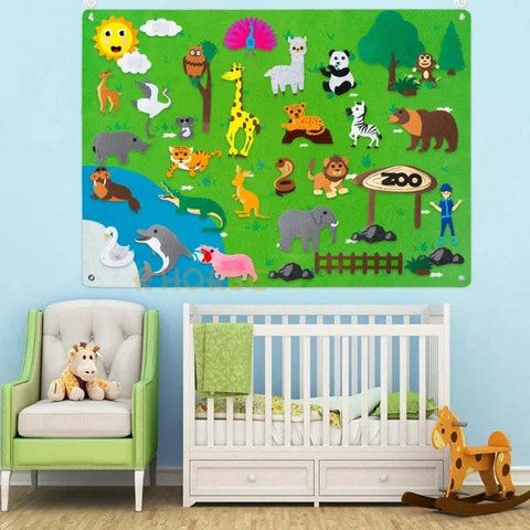 Montessori Felt Board Stories Set - Interactive Storytelling Toy for Toddlers - araxla
