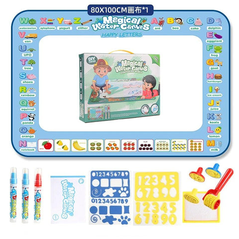 Magic Water Doodle Mat 100x80cm - Kids Educational Toy - araxla