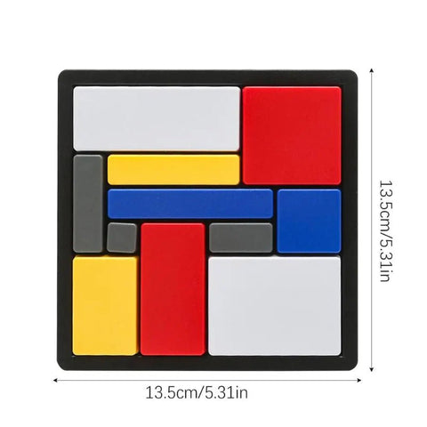 Brain Teaser Puzzle Game - Educational Logic Blocks for Kids 6+ - araxla