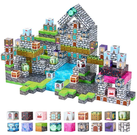 100-Piece Magnetic Building Blocks   STEM Learning Toy for Creative Kids (Ages 3+)