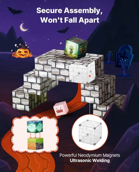 100-Piece Magnetic Building Blocks   STEM Learning Toy for Creative Kids (Ages 3+)