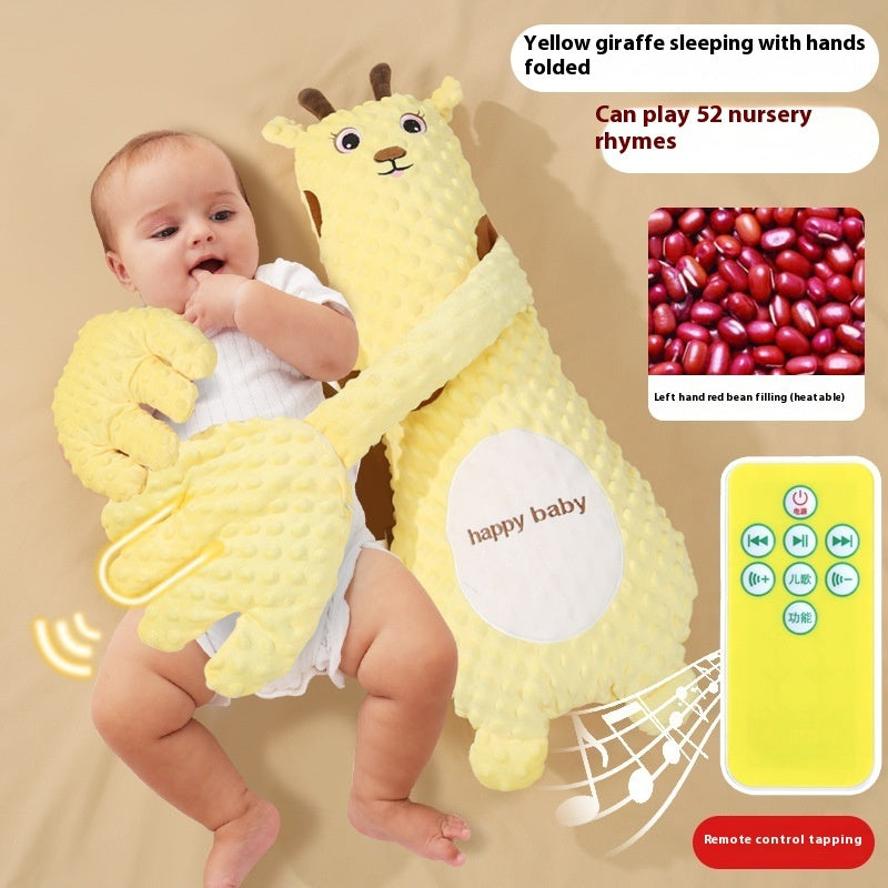 💤 Multi-Functional Baby Hug Pillow – Soothing Music & Safe Sleep