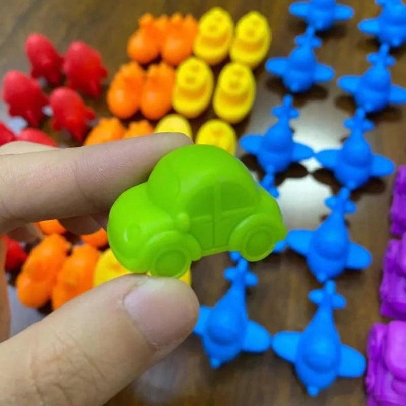 Montessori Rainbow Counting Bears - Color Recognition & Math Learning Toy - araxla