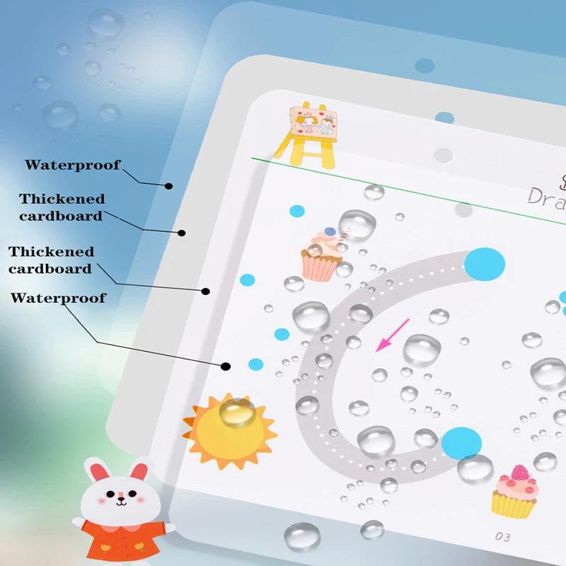 Montessori Magic Tracing Workbook - Reusable Handwriting Practice for Preschoolers - araxla